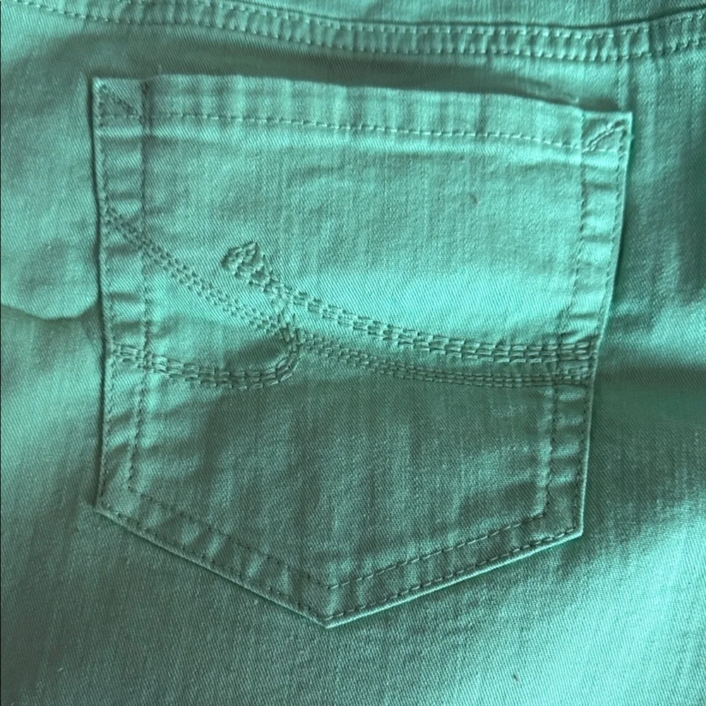 Nine West Mint Santa Monica fit  Green Jean Shorts - Picture 6 of 9